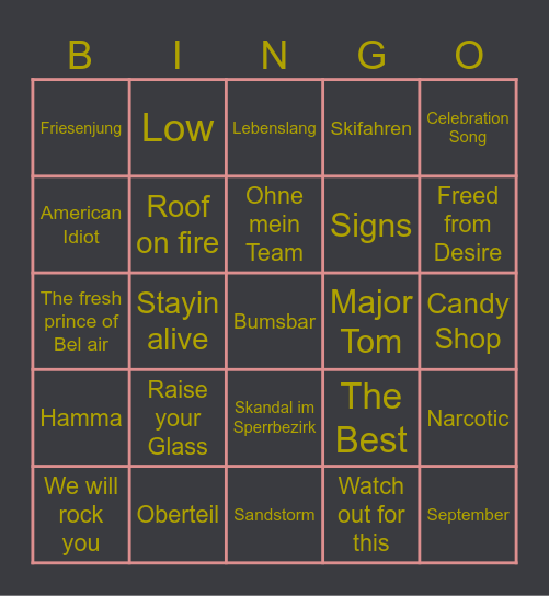 Weihnachtsfeier Bingo 4./467 Bingo Card