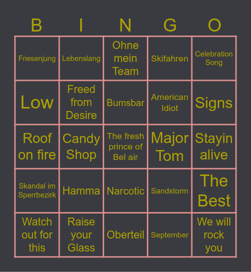 Weihnachtsfeier Bingo 4./467 Bingo Card