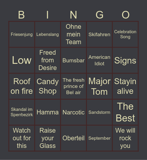Weihnachtsfeier Bingo 4./467 Bingo Card