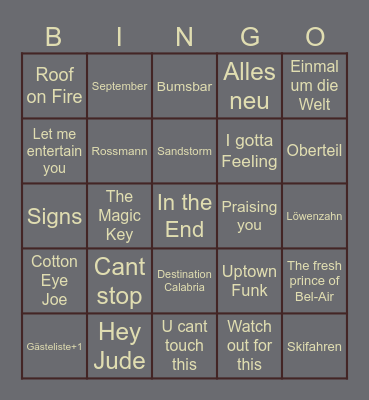 Weihnachtsfeier Bingo 4./467 Bingo Card