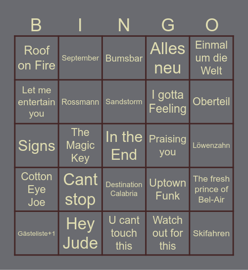 Weihnachtsfeier Bingo 4./467 Bingo Card
