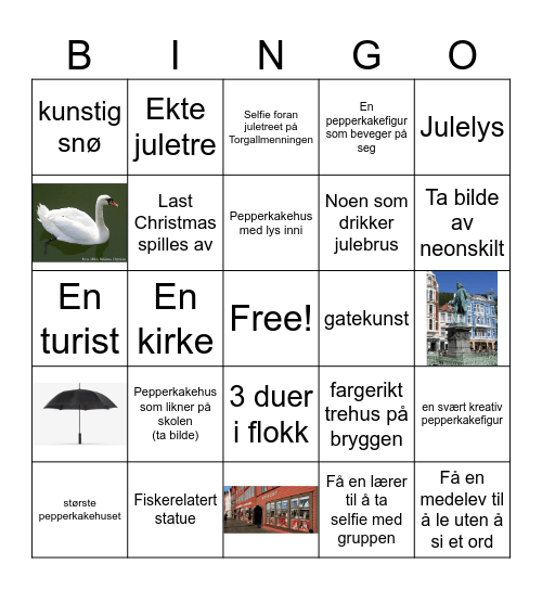 Julebingo! Bingo Card