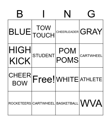 WVA Bingo Card