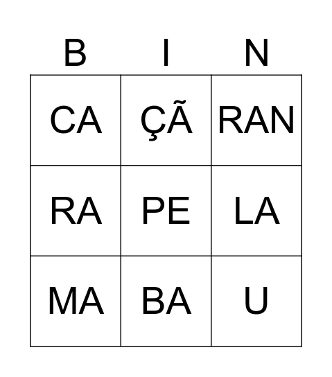 Rei Porquinho e a Ilha do Abacaxi Bingo Card