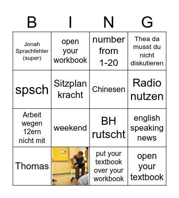 Yvonne Bingo Card