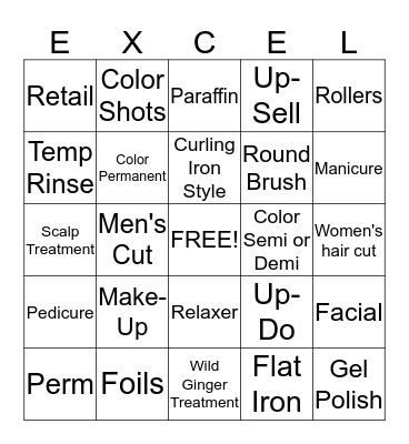 The Bingo Race 2 Bingo Card