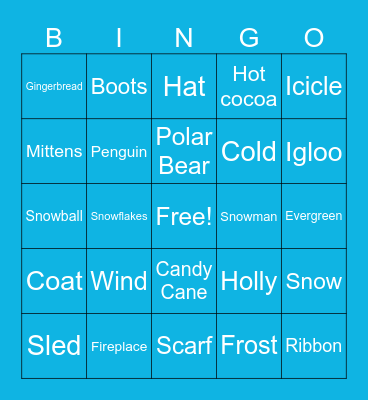 Winter Bingo Card