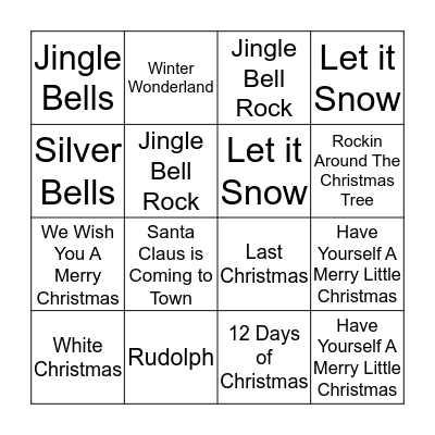 Christmas Bingo Card