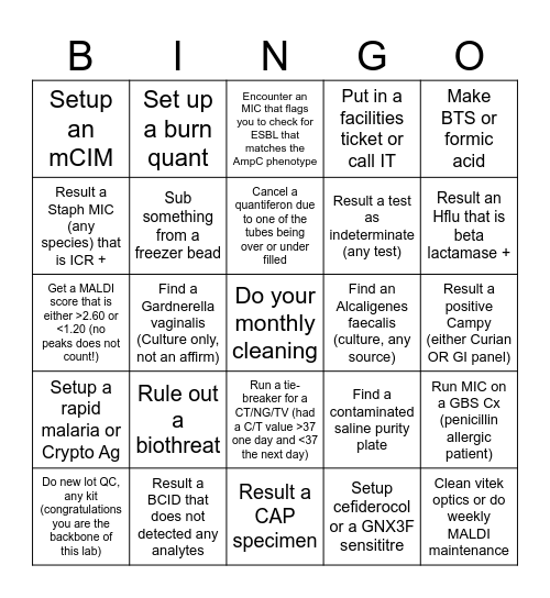 Micro Xmas 2025 Bingo Card
