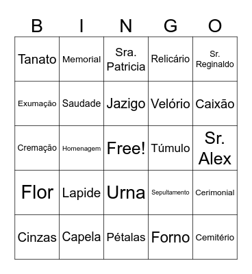 Bingo Fune Bingo Card