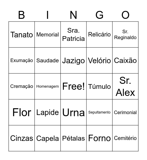 Bingo Fune Bingo Card