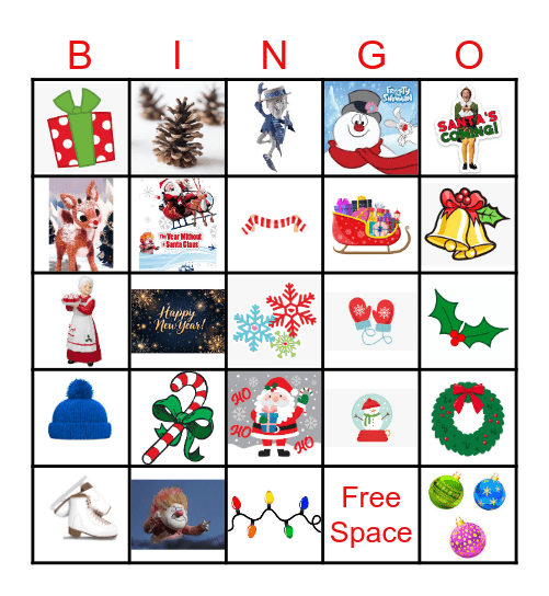 Deck the Halls Bingo Card