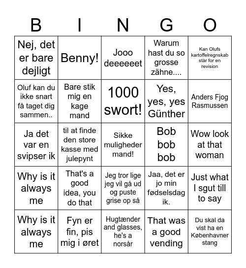 L20 The Jule Banko Bingo Card