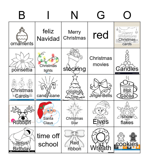 Christmas BINGO Card