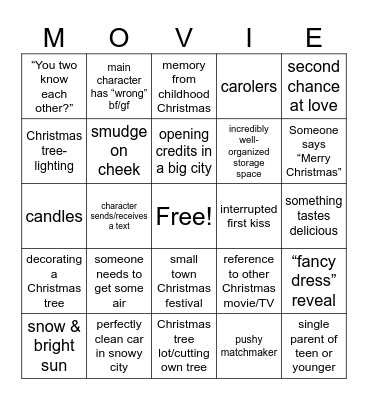 Christmas Bingo Card