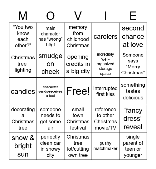 Christmas Bingo Card