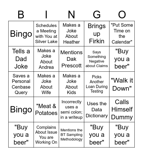 Brandon Bingo Cards Bingo Card