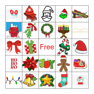 Holiday Bingo Card
