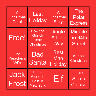 Quotemas Bingo Card