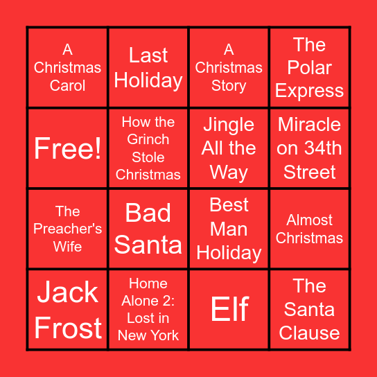 Quotemas Bingo Card