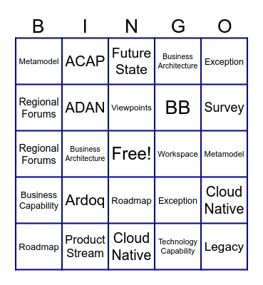 Buzzword Bingo: EA Edition Bingo Card