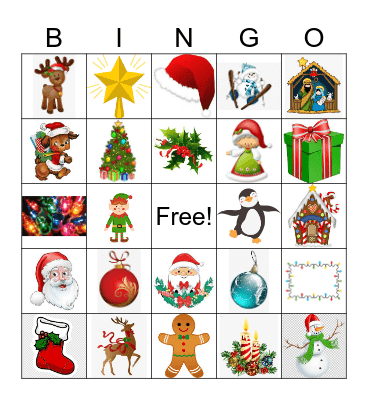 Christmas Bingo Card