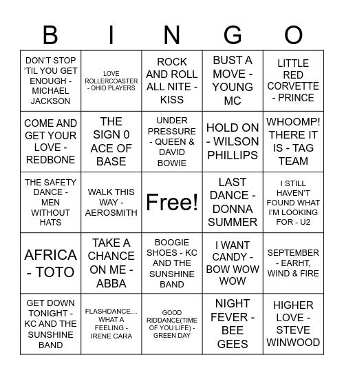 GOOD MIX 5 Bingo Card