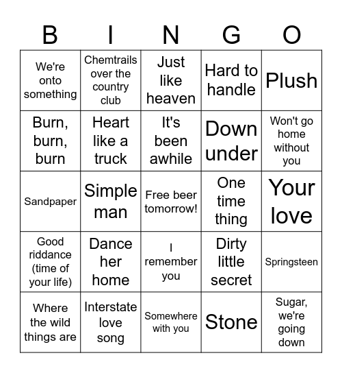 Wrapped Bingo Card