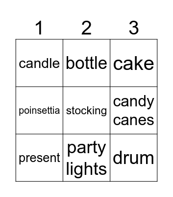 Dance into December Bingo Card