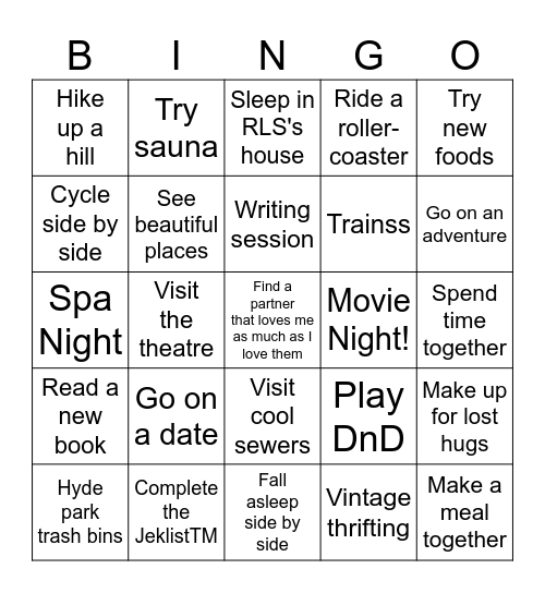 2025 Bingo Card Bingo Card