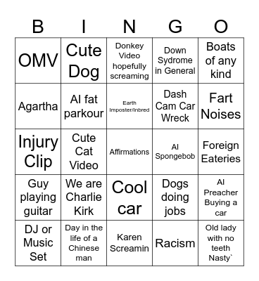 Lizard Lick Towing's Annual Bingo Board Bingo Card