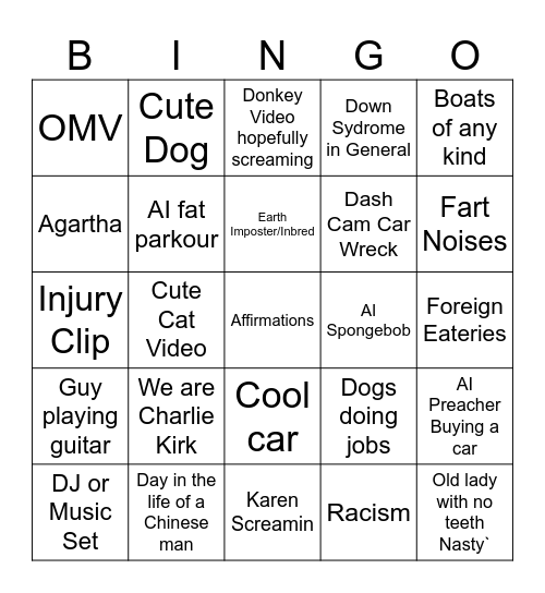 Lizard Lick Towing's Annual Bingo Board Bingo Card