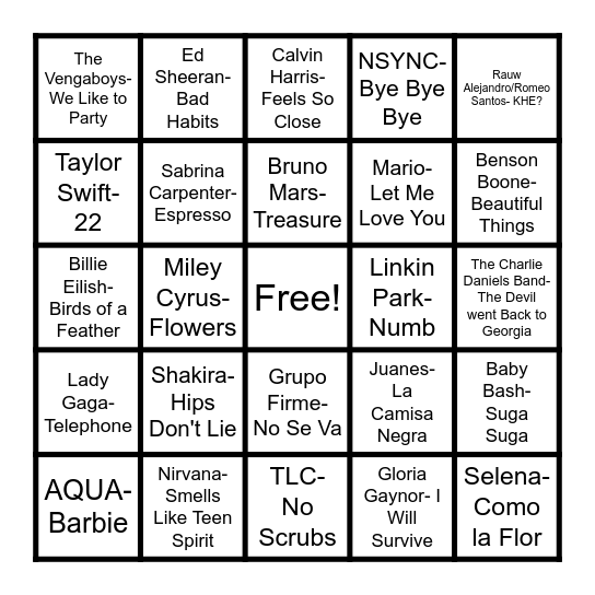 Bingo Vibe Christmas Bingo Card
