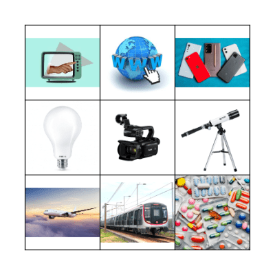 British Inventions Bingo Card
