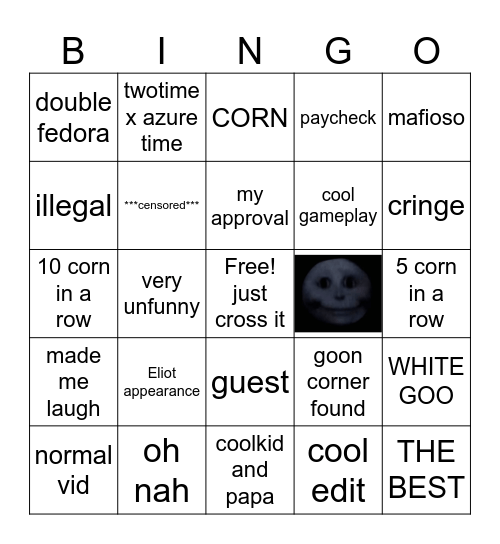 forsaken bingo Card