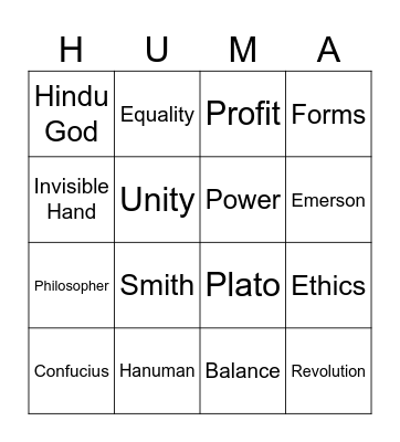 BINGO Card