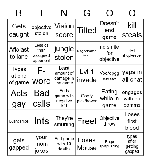 Bingo Card