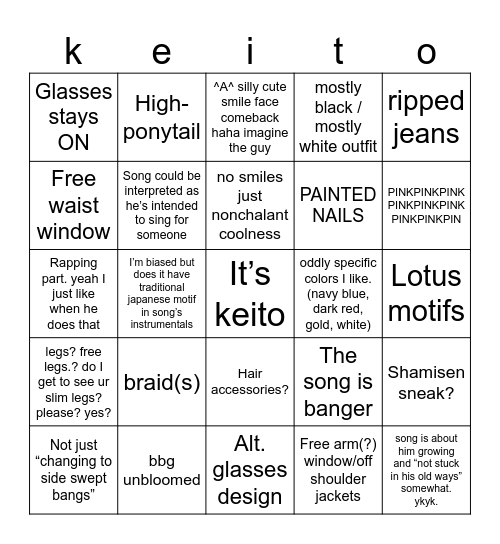 fs3 keito bingo. , . Bingo Card
