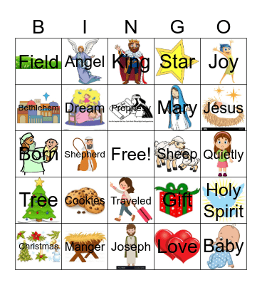 Jesus was born! Bingo Card