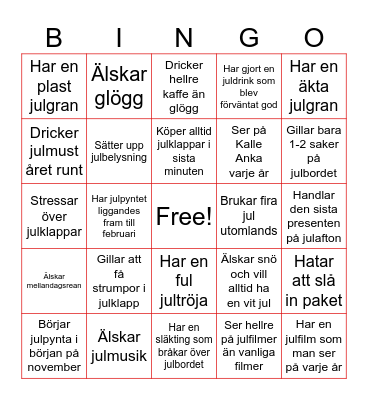 Bingo Card