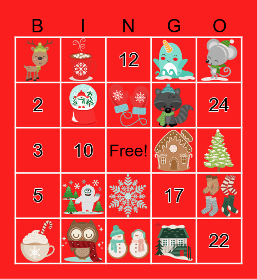 Winter BINGO Card