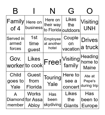 Breakfast Bingo Card