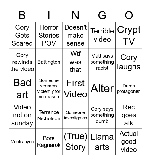 SSS BINGO NIGHT Bingo Card