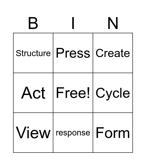 Base Word BINGO Card