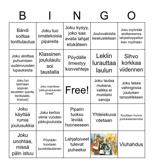 PikkujouluBINGO Card