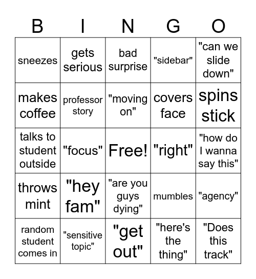 Meeuwse Bingo Card