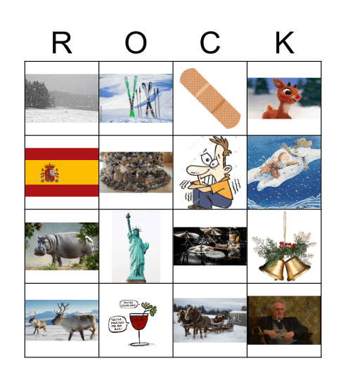 Christmas Party Bingo Card