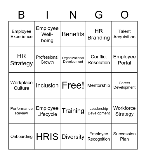 HR Bingo Card