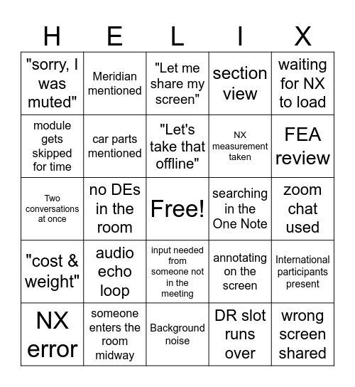 DR Bingo2 Bingo Card