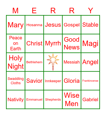 Christmas BINGO Card